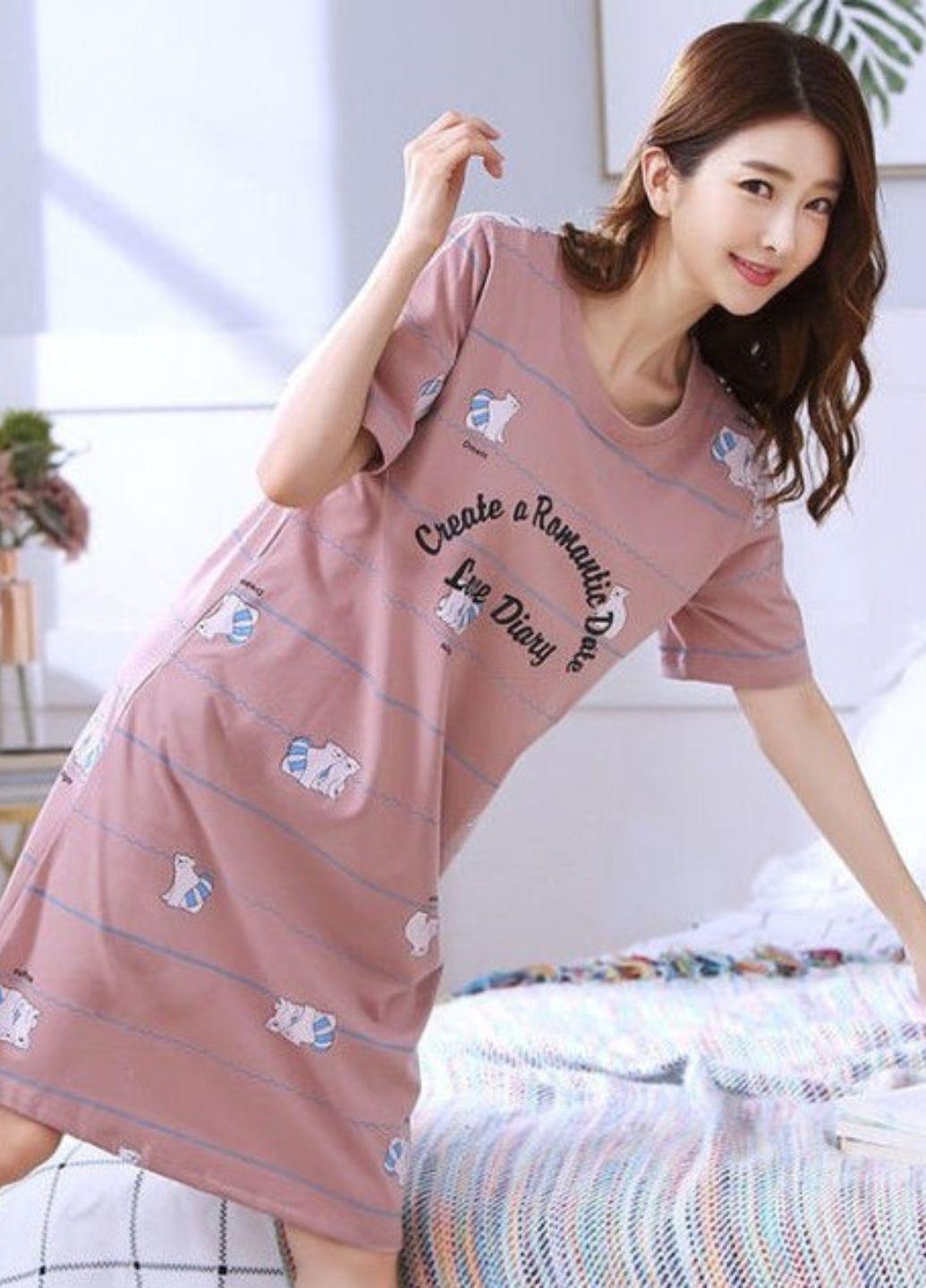 Рубашка женская ночная Медвежонок 500-46 L 1 шт.