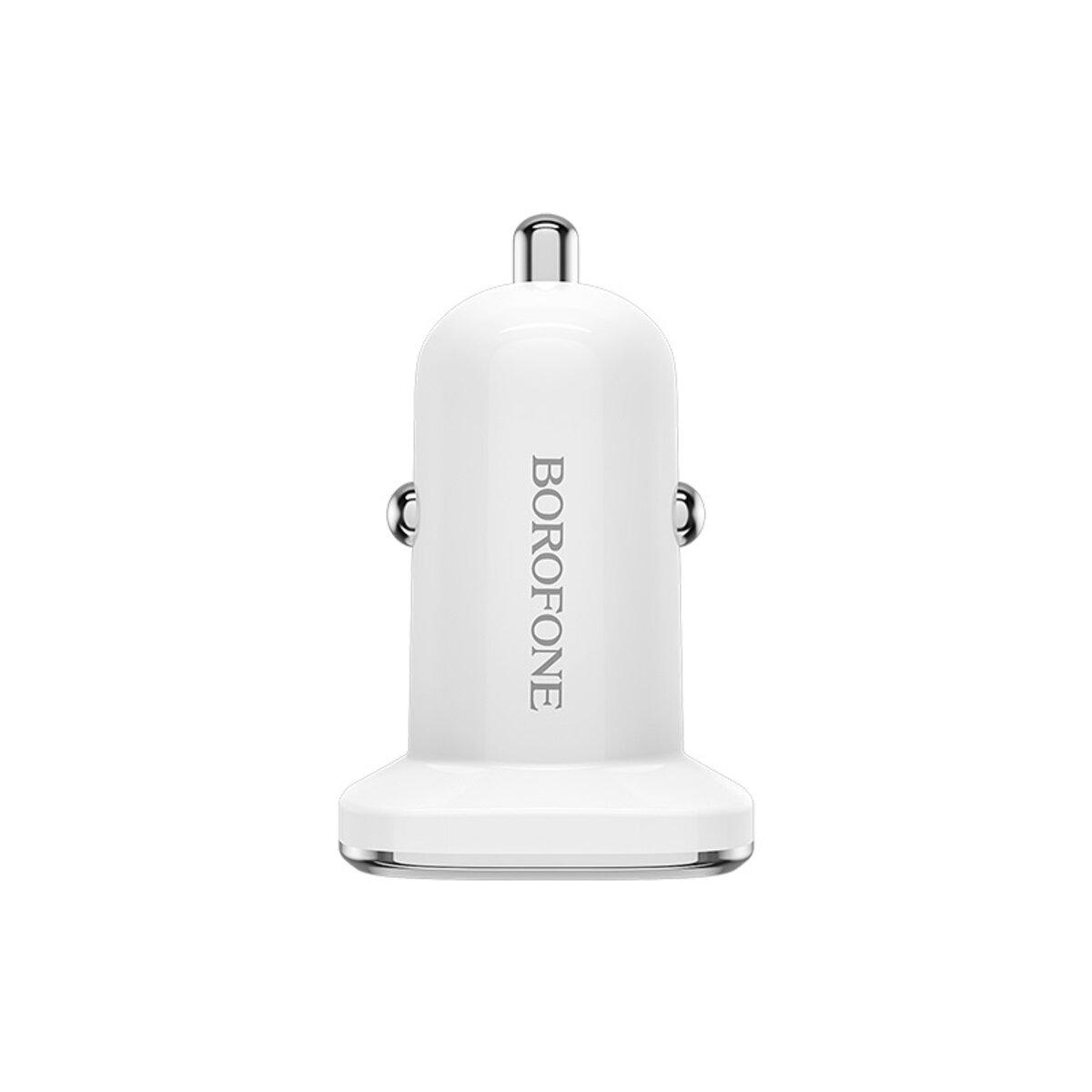 Зарядное устройство автомобильное Borofone BZ12 double port 2xUSB 2.4A White (BZ12)
