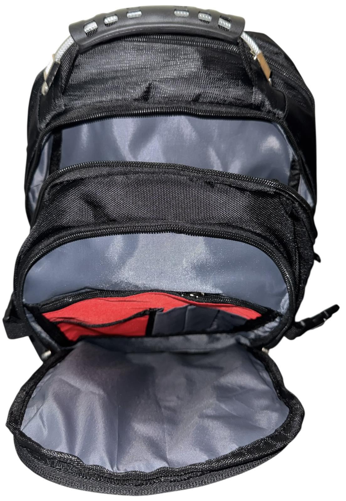 Рюкзак тканинний Victory ортопедичний з металевою ручкою/дощовик/usb шнур Чорний (2002M) - фото 5 Рюкзак тканинний Victory ортопедичний з металевою ручкою/дощовик/usb шнур Чорний (2002M) - фото 5