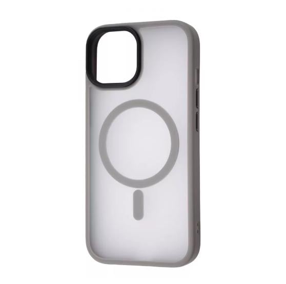 Чехол-накладка для телефона WAVE Matte Insane Case with Magnetic Ring - iPhone 15 gray (508340010)