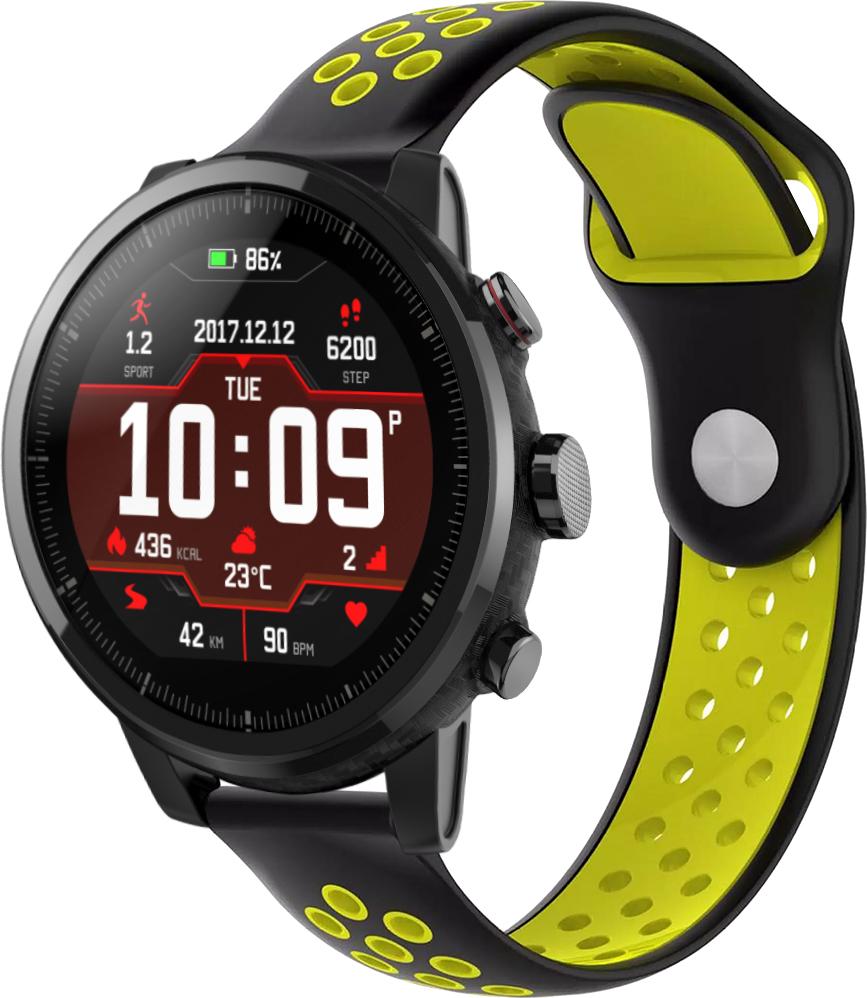 Ремешок Sport для Amazfit Stratos 22 мм Black Yellow (23047-61)