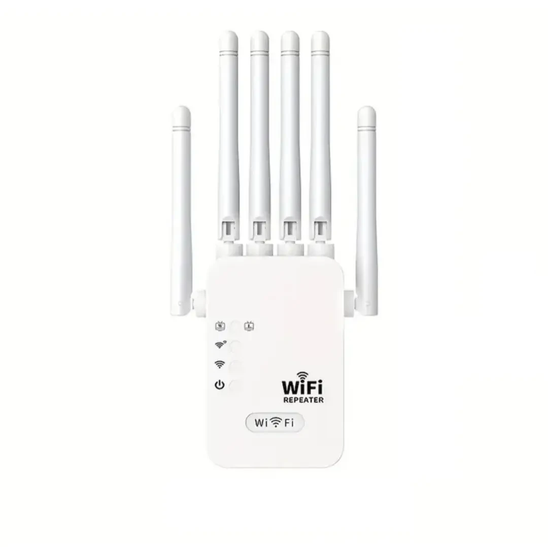 Ретранслятор беспроводной двухдиапазонный Wi-Fi 1200Mbps 2.4G + 5G Белый (2729781168) Ретранслятор беспроводной двухдиапазонный Wi-Fi 1200Mbps 2.4G + 5G Белый (2729781168)