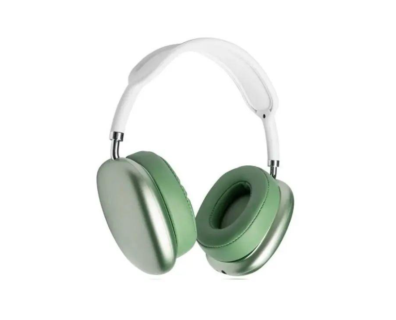 Навушники бездротові 10 мВт 105±3dB/2,402-2,480 ГГц/USB Macaron P9 Max IPX-2 Зелений Навушники бездротові 10 мВт 105±3dB/2,402-2,480 ГГц/USB Macaron P9 Max IPX-2 Зелений