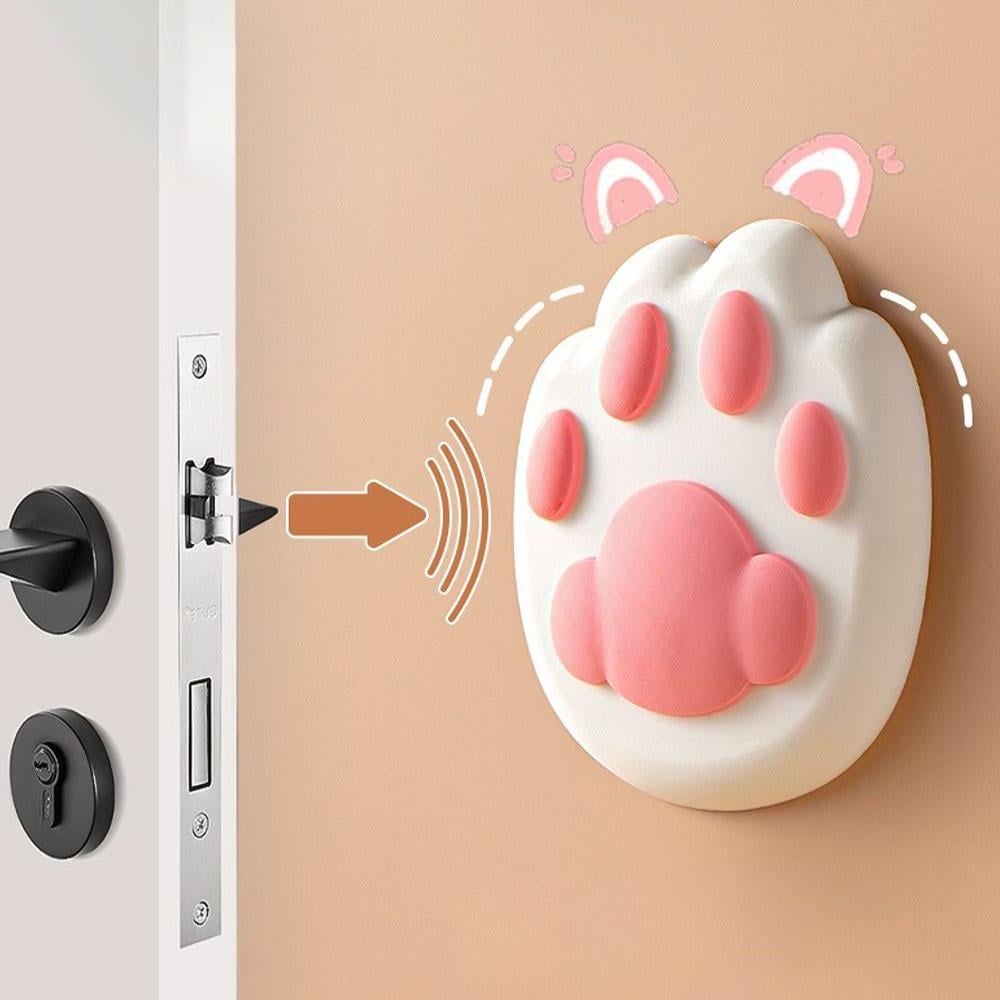 Стопор для дверей у формі котячої лапки самоклеючий 4,5x4,5 см Білий (NR0260_1) - фото 2 Стопор для дверей у формі котячої лапки самоклеючий 4,5x4,5 см Білий (NR0260_1) - фото 2