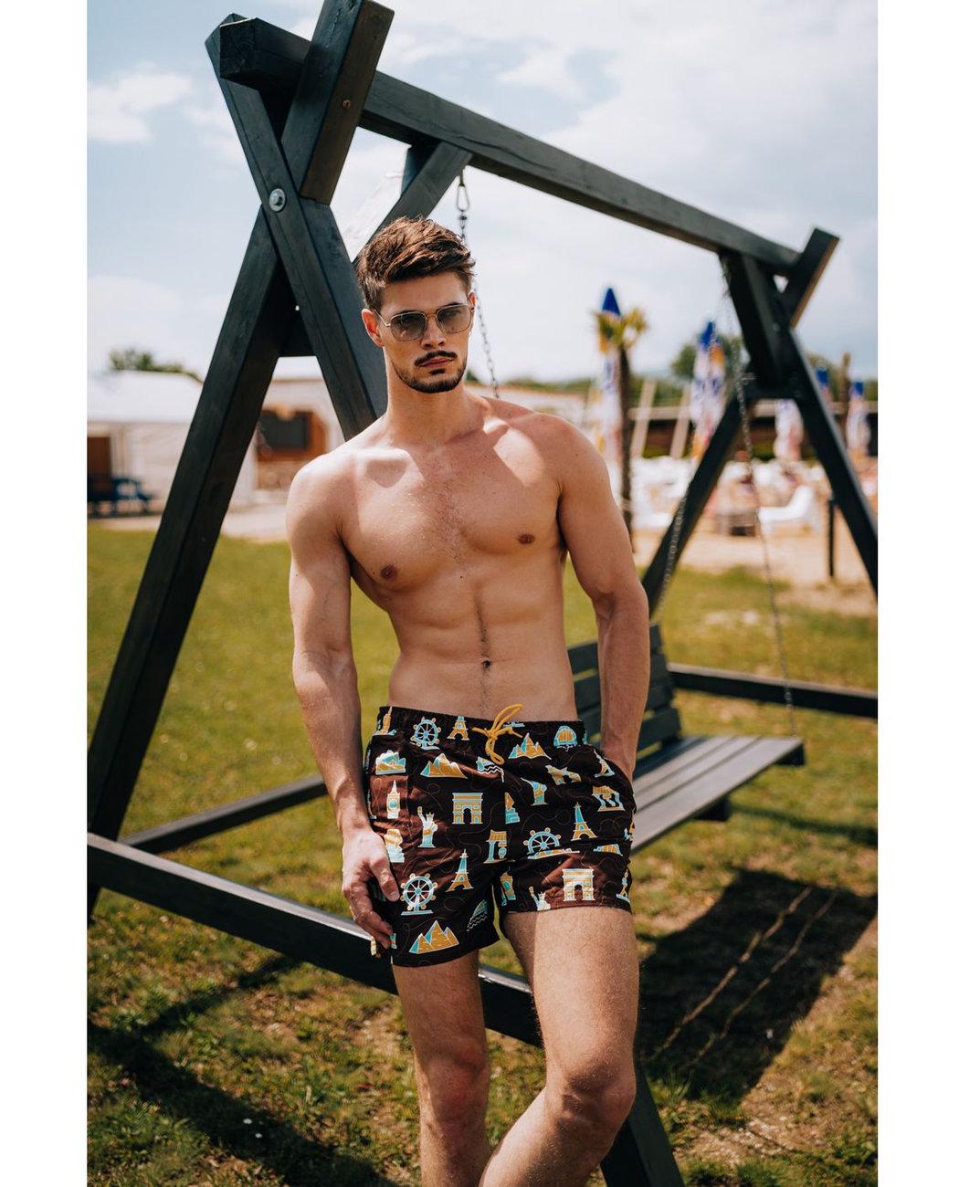 Шорти пляжні чоловічі Frogies Travel FROGSWIMSTRAVEL M Коричневий (9911111189236) - фото 4 Шорти пляжні чоловічі Frogies Travel FROGSWIMSTRAVEL M Коричневий (9911111189236) - фото 4