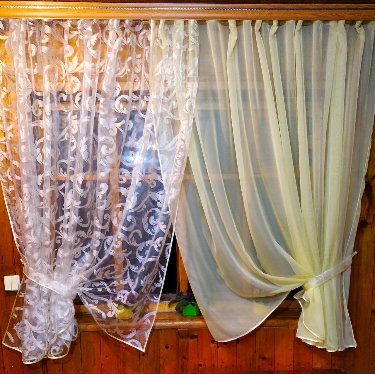 Шторы Вероника вензель Кремовый (1174757639) - фото 2