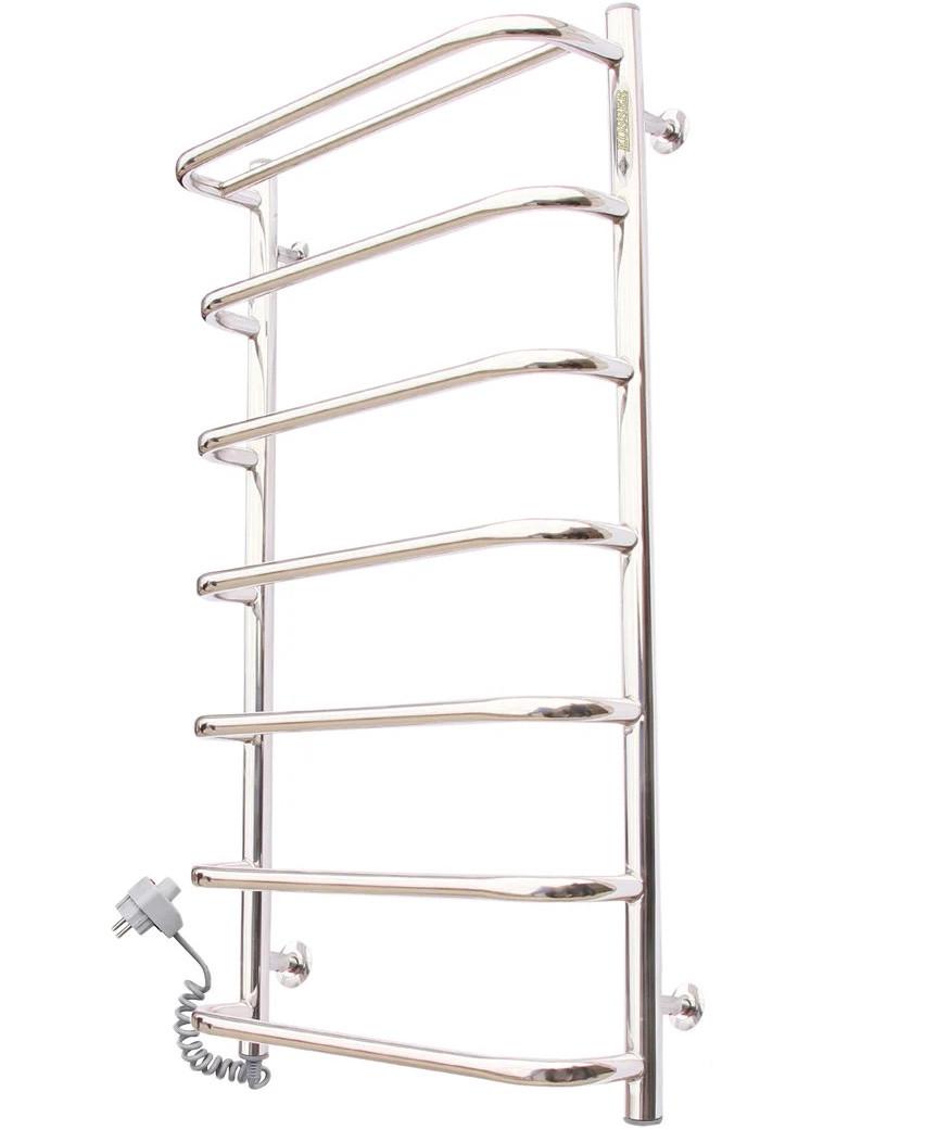 Полотенцесушитель электрический KOSSER Скоба EL 7 секций с полкой 900х500 мм