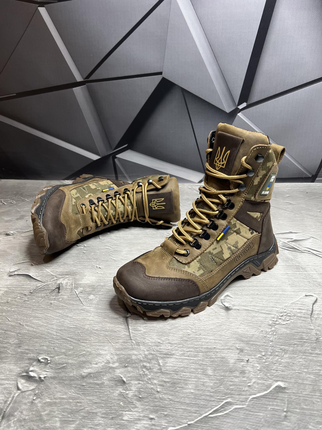 Берці чоловічі демісезонні р. 41 Хакі/Піксель - фото 6