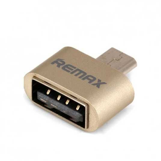 Переходник Remax OTG USB AF/F-Micro USB-M Gold (32163524)