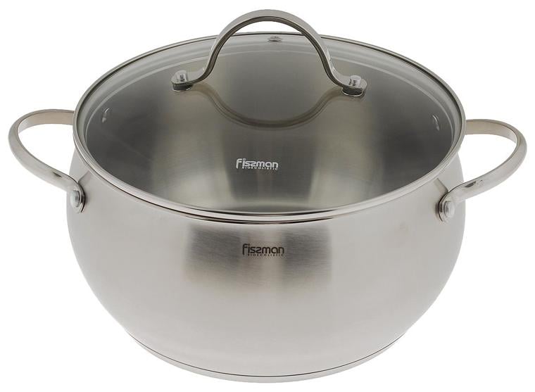 Каструля Fissman Martinez 3,5 л пузата з нержавіючої сталі (FN-SS-5138)