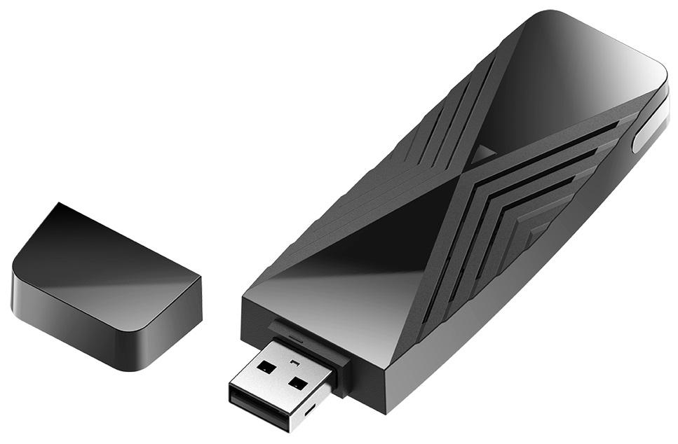 Адаптер Wi-Fi D-Link DWA-X1850 AX1800 USB 3.2 Черный (ERC-DWA-X1850)