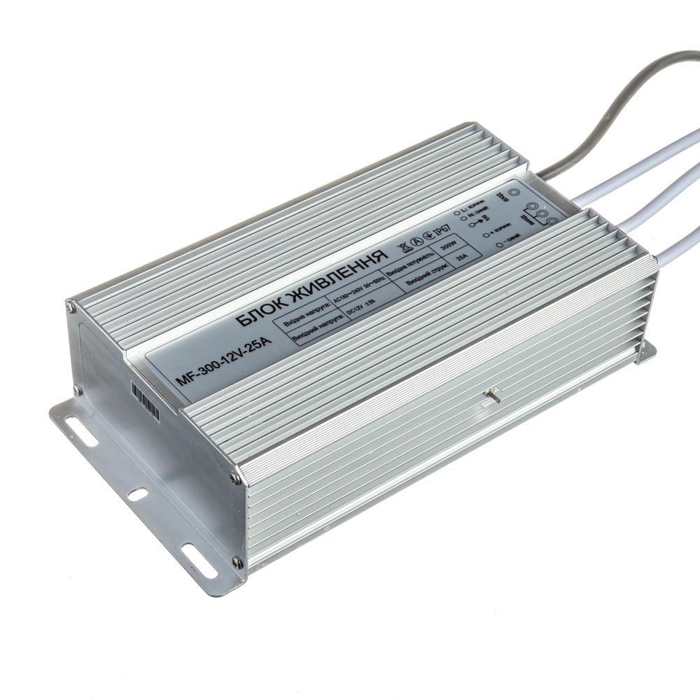 Блок живлення LED 12 V 25 A 300 Вт IP65 F