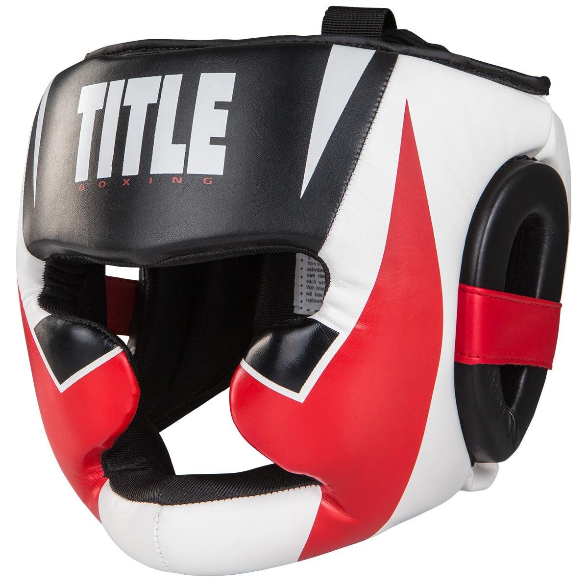 Боксерський шолом TITLE MMA Command Full L Black/Red/White (XCHGF L BK/WH/RD)