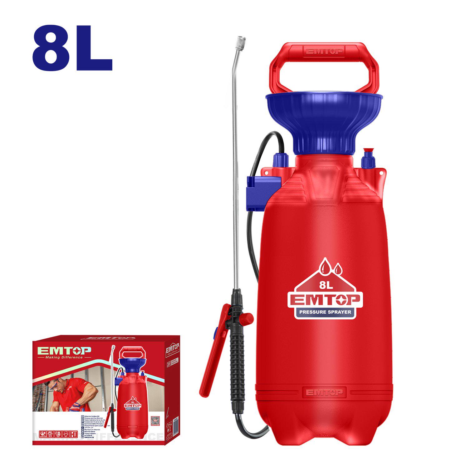 Обприскувач EMTOP EHSPP30802 8 л - фото 2