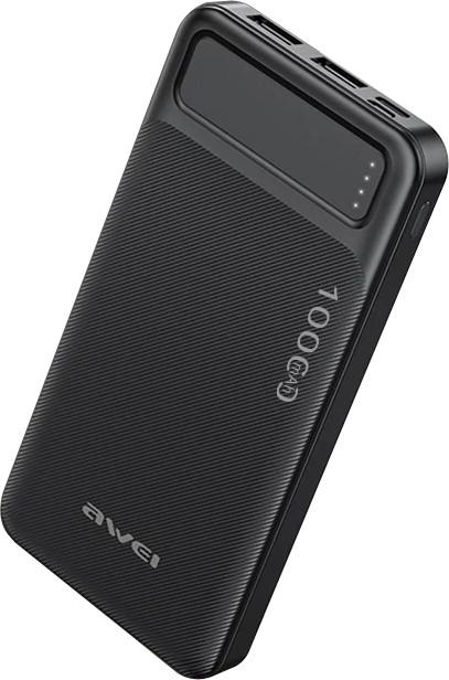 Повербанк Power bank Awei P5K 10000 mAh Black (AW10000) - фото 2