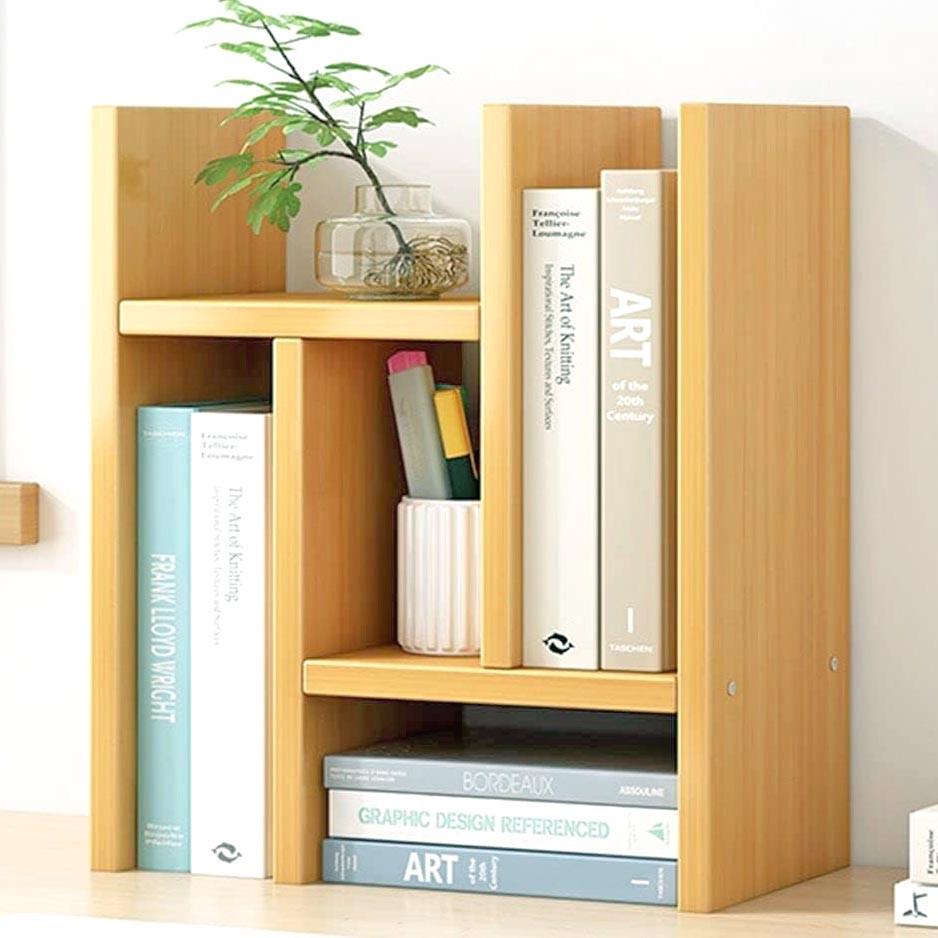 Полка книжная настольная из дерева Миноко Карри (КПА-034203)