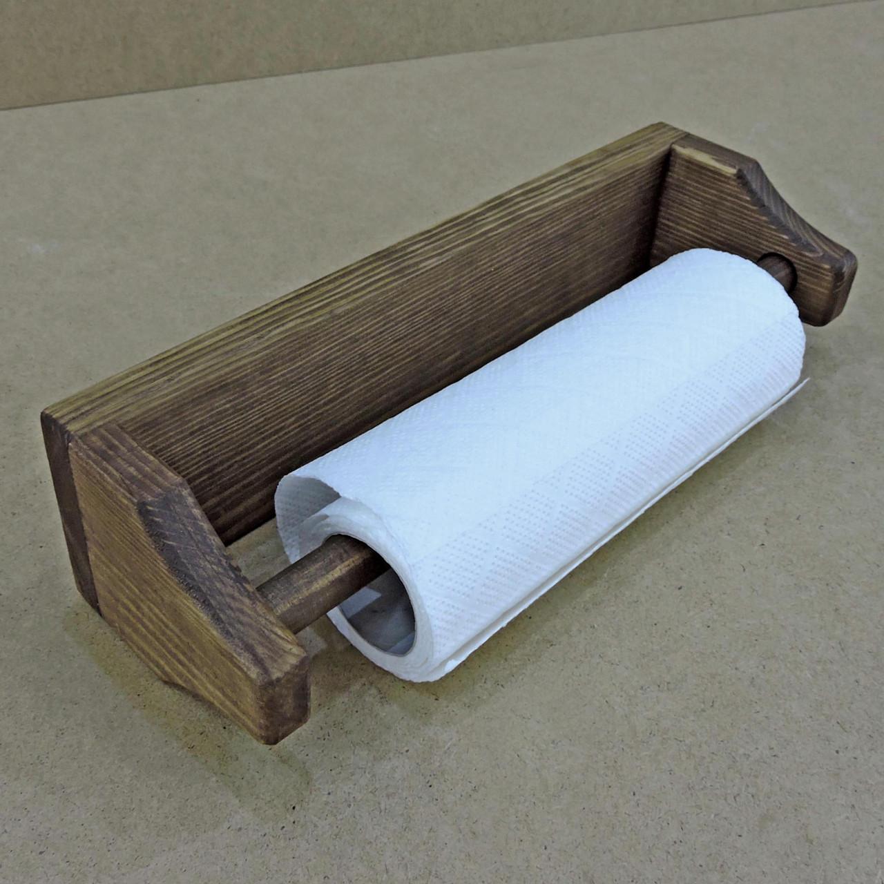 Держатель для бумажных полотенец из дерева Гурон Сепия (ДКП-000208)