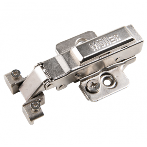 Петля меблева накладна Muller 95° Clip-On для алюмінієвого профілю без пружини 3D (714565)