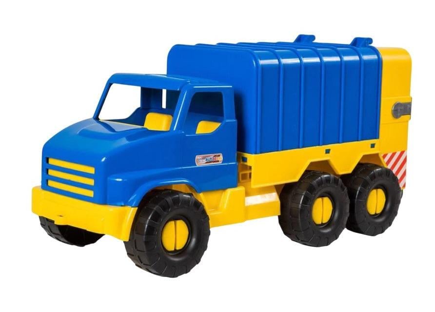 Машина Мусоровоз детская City Truck подвижные элементы/контейнер Yellow/Blue (102160)