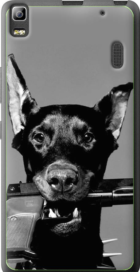 Чехол на Lenovo A7000 Доберман (2745t-120-42517)