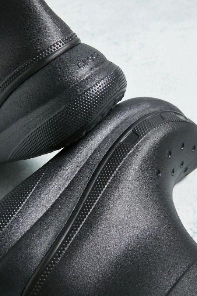 Чоботи гумові жіночі crocs crush rain boot 40 Black (26585972) - фото 2