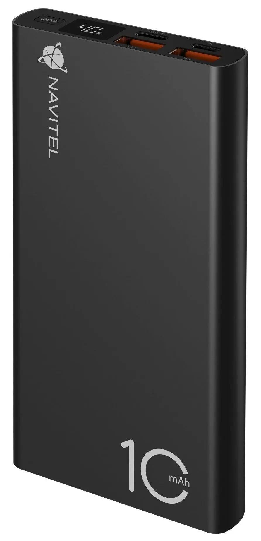 Повербанк Navitel PWR10 AL 10000 mAh 22,5W Black (614047)