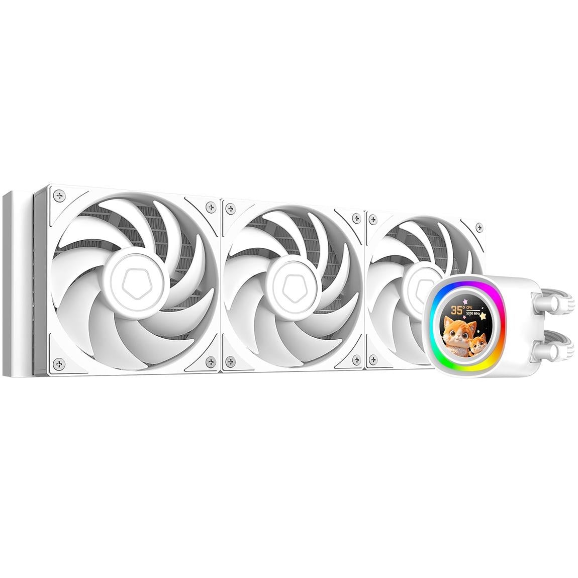 Система жидкостного охлаждения ID-Cooling FX360 LCD PE 360 мм с LCD-дисплеем 3x120 мм Белый (651749) Система жидкостного охлаждения ID-Cooling FX360 LCD PE 360 мм с LCD-дисплеем 3x120 мм Белый (651749)