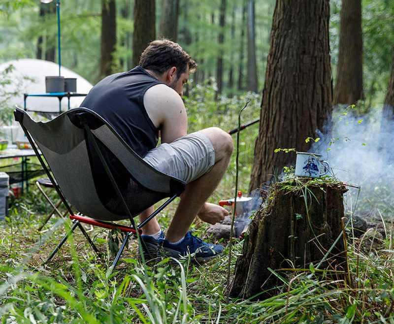 Крісло складне Naturehike YL05 New Moon Chair NH18Y050-Z Black - фото 4