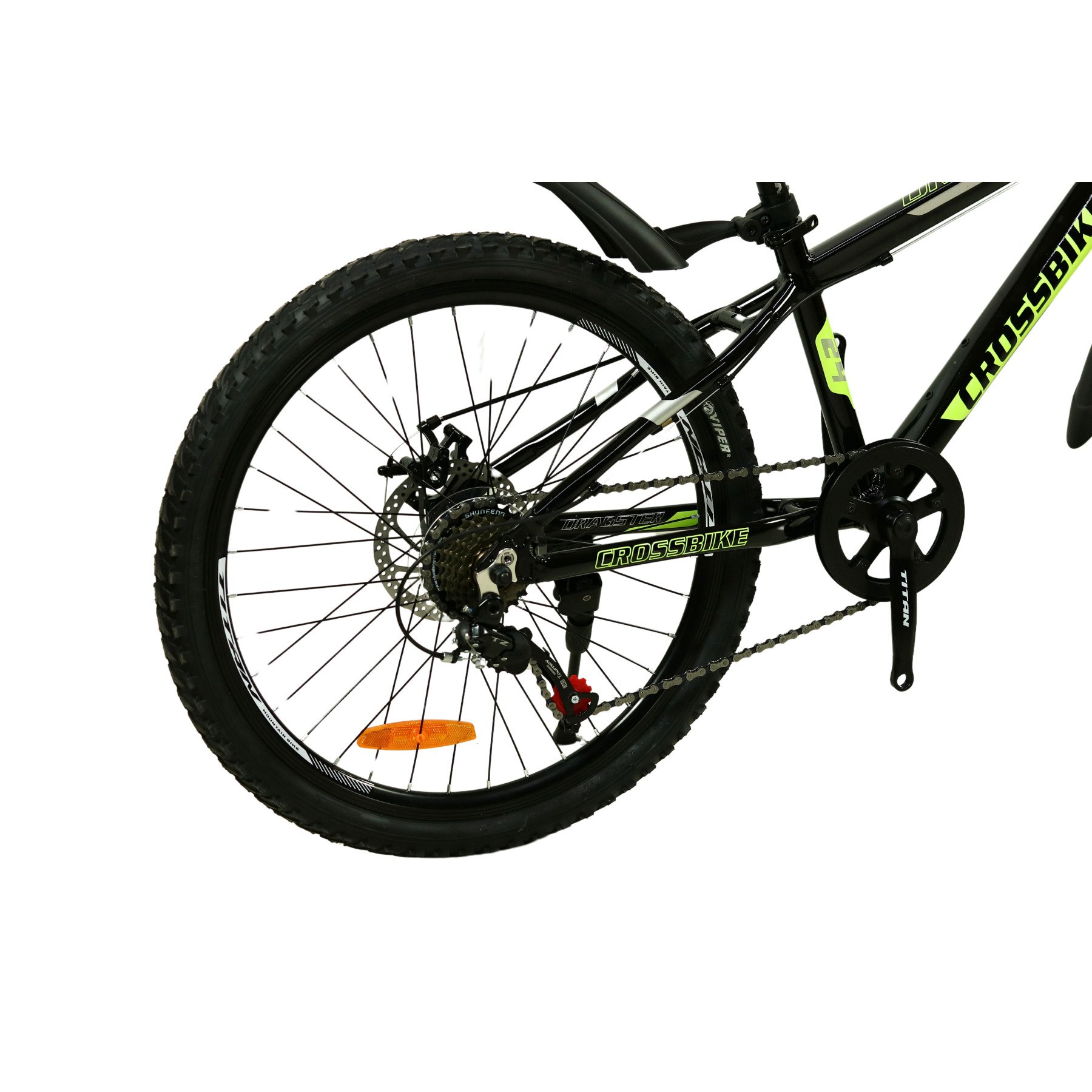 Велосипед Crossbike Dragster 2024 Rigid 26" 13" Black/Yellow - фото 2