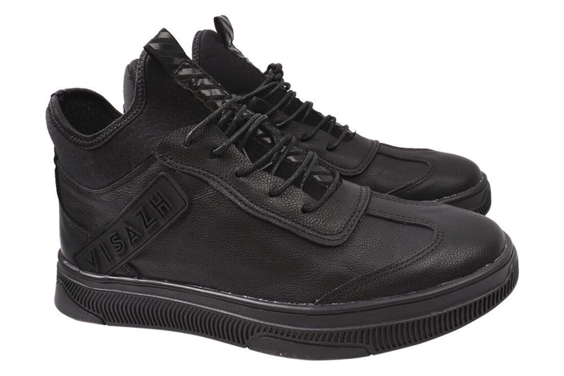 Ботинки мужские Visazh натуральная кожа на платформе р. 40 Черный (161-20DHC)