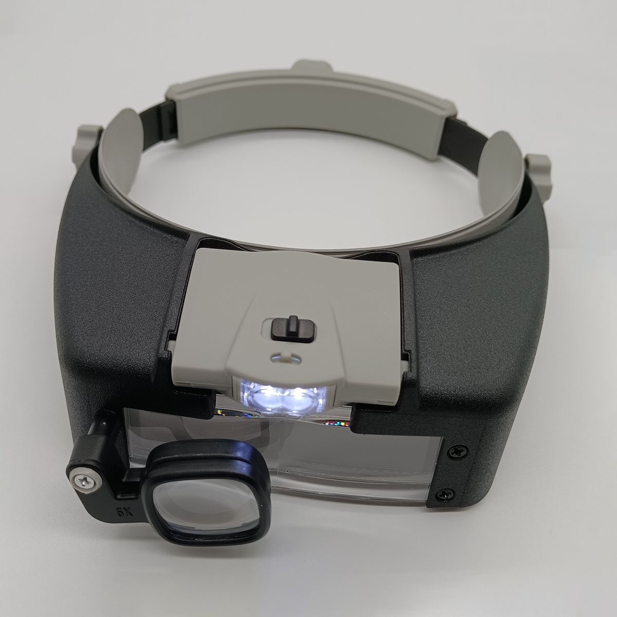 Лупа бинокулярная налобная 81007AP с 2LED 4 линзы 5H 1,5X/3X/7,5X/9X/9,5X/11X/17X Black/Gray (160417) - фото 3 Лупа бинокулярная налобная 81007AP с 2LED 4 линзы 5H 1,5X/3X/7,5X/9X/9,5X/11X/17X Black/Gray (160417) - фото 3