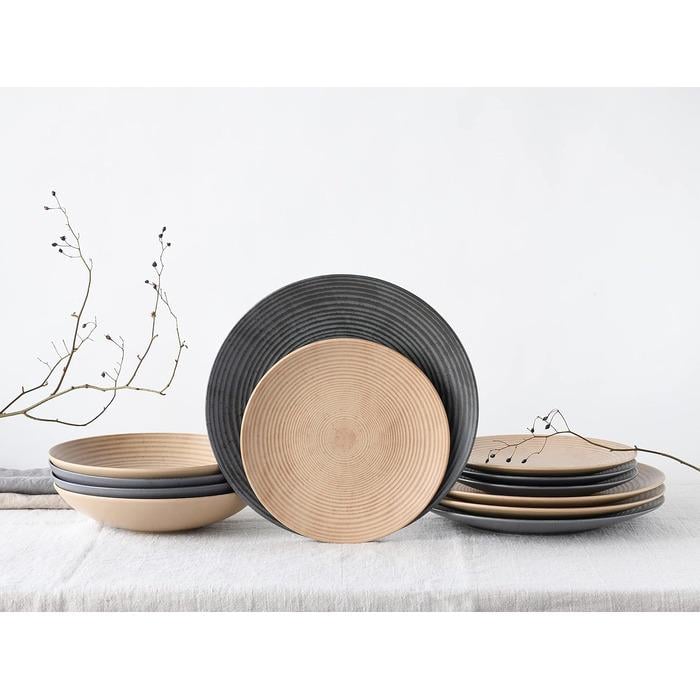 Набір тарілок Creatable Catania Mix на 4 персони 12 пр. (33497694)