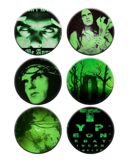 Набор значков Type O Negative 6 шт. (KT0180)