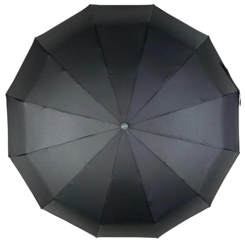 Зонтик-автомат мужской Три слона 7563 антиветер/прорезиненная ручка/12 усиленных спиц Черный (32926380)