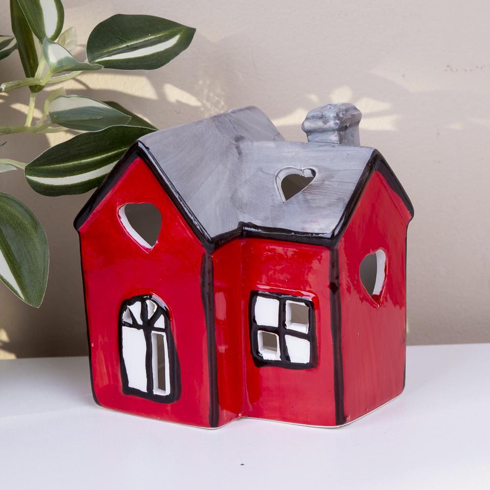 Домик-подсвечник керамический 11 см (5987)
