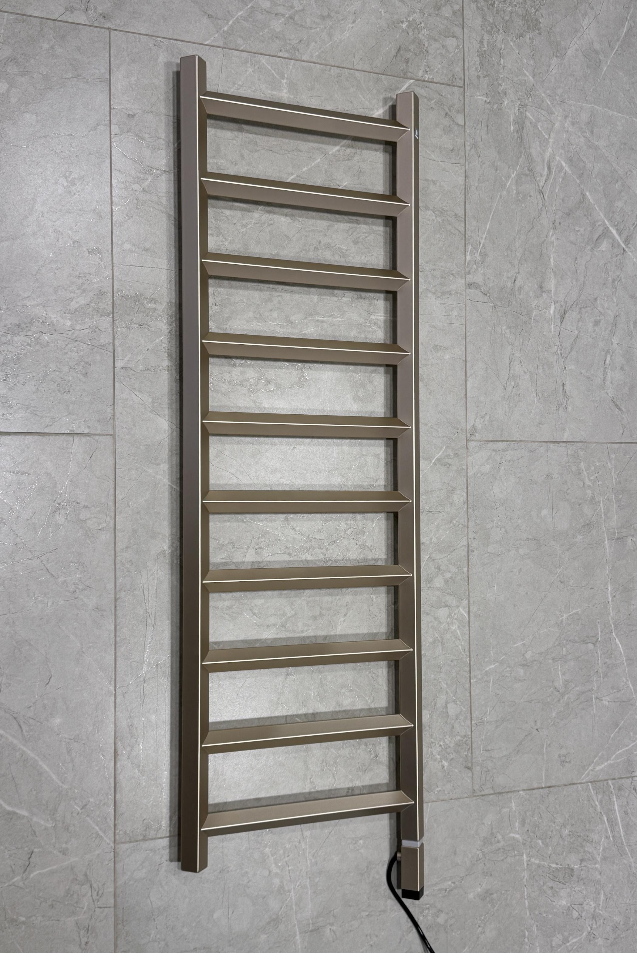 Полотенцесушитель электрический Terma Crystal с теном ONE 1200x400 мм Champagne (751)