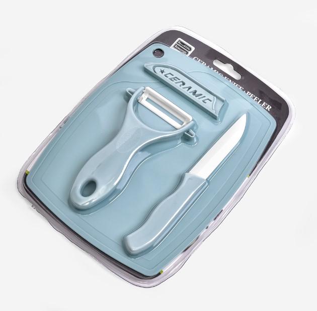 Овочечистка з ножем керамічна Stenson 22х18 см 2 пр. (AN013425)