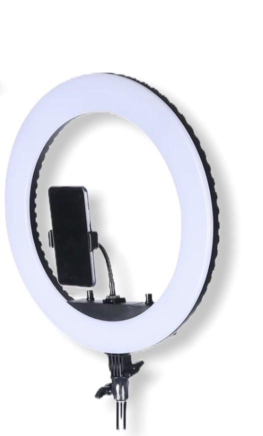 Кольцевая лампа Ring Light HQ-18 55W SMD PRO светодиодная усиленный штатив - фото 7 Кольцевая лампа Ring Light HQ-18 55W SMD PRO светодиодная усиленный штатив - фото 7