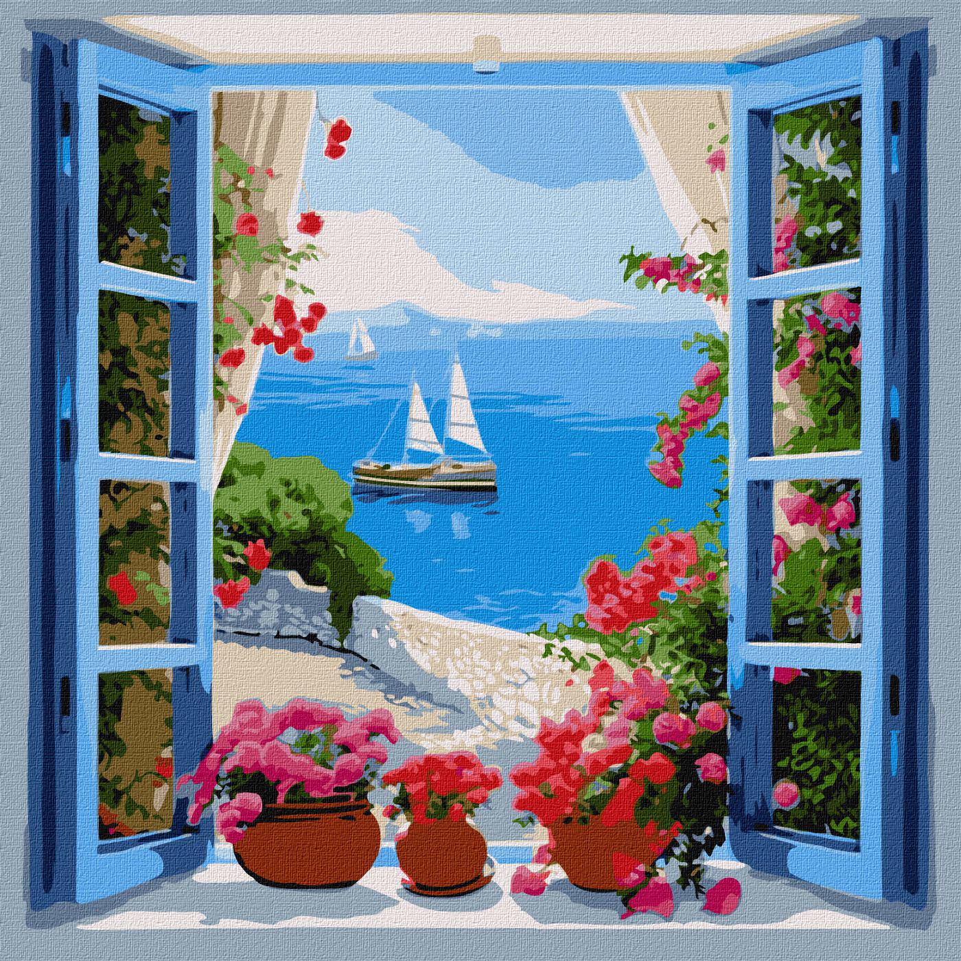 Картина по номерам Идейка Морской пейзаж 40x40 см (Id-KHO2778)