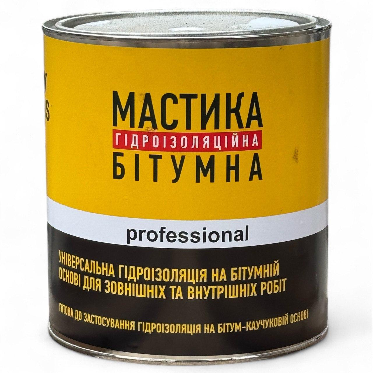 Мастика гідроізоляційна Totus бітумна 2,5 кг (23813053)