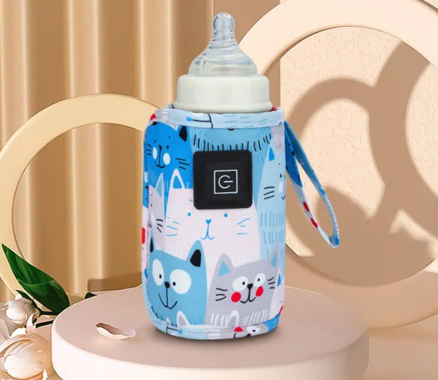 Підігрівач для пляшечки портативний, термоупаковка Mommy Bag №3 Котик Блакитний (141434) - фото 2