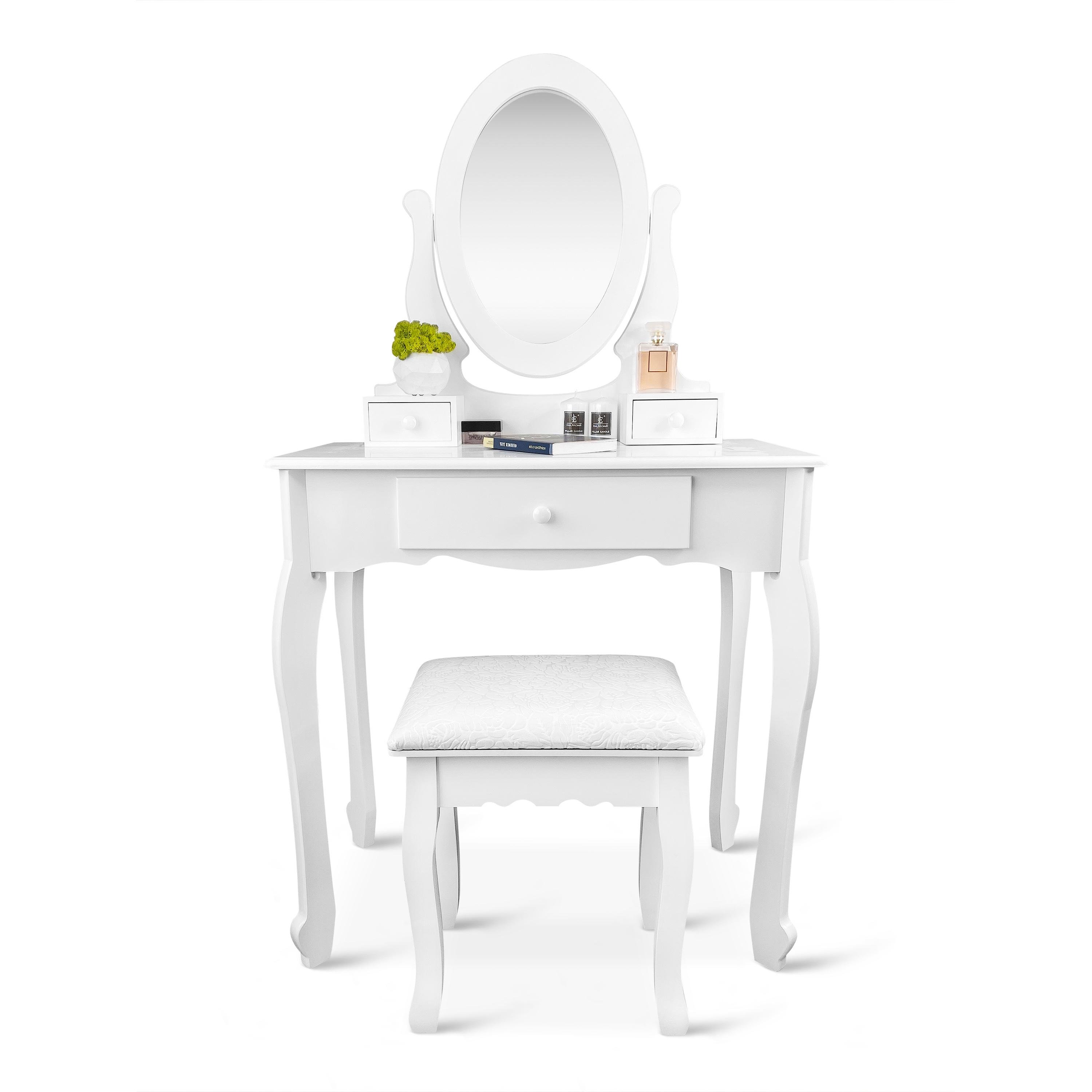 Туалетный столик с зеркалом Homart Bianka та табуретом Белый (9364)