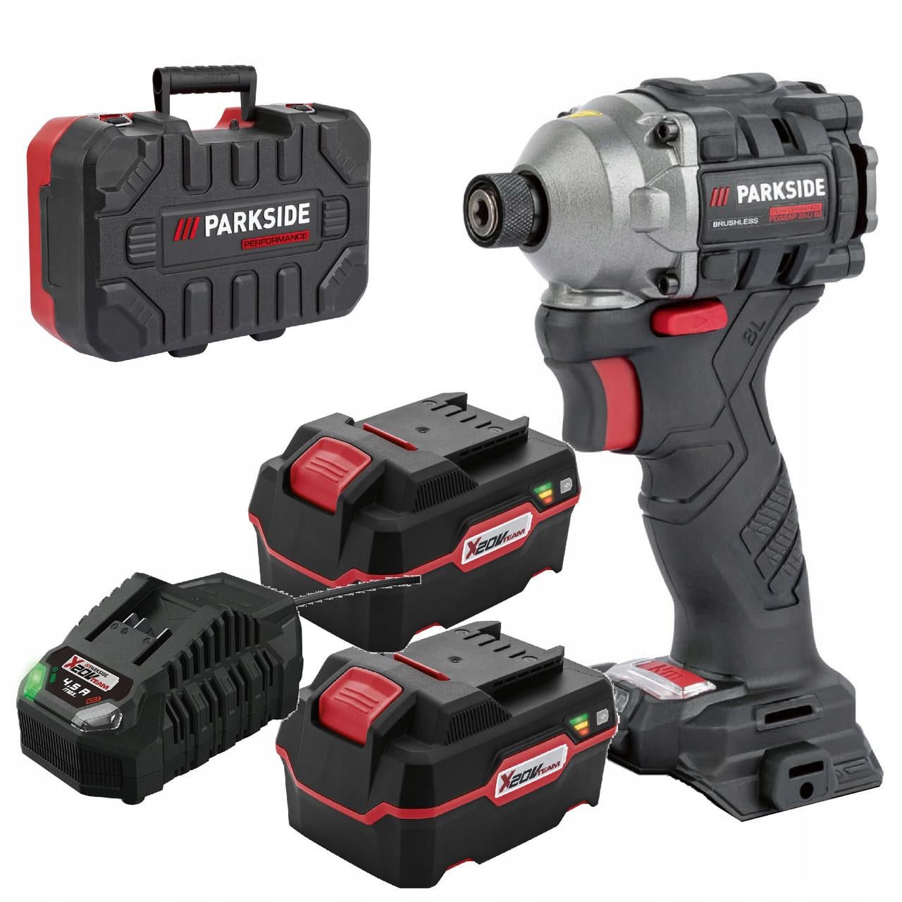 Шуруповерт аккумуляторный ударный PARKSIDE PERFORMANCE и 2 x pap20 B3 4Ah (35690796)