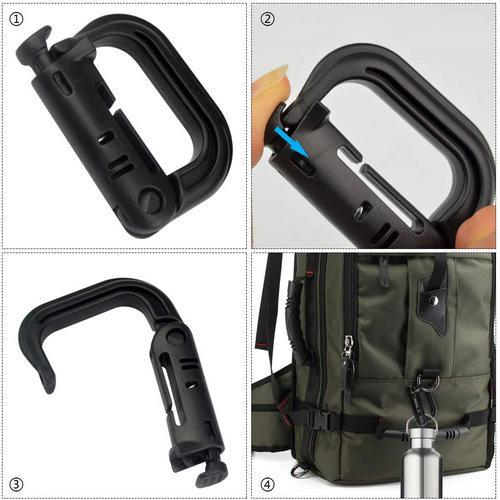 Карабін фіксатор D-подібний Tornado Grimloc MOLLE 4 шт. Khaki (11198491) - фото 6 Карабін фіксатор D-подібний Tornado Grimloc MOLLE 4 шт. Khaki (11198491) - фото 6