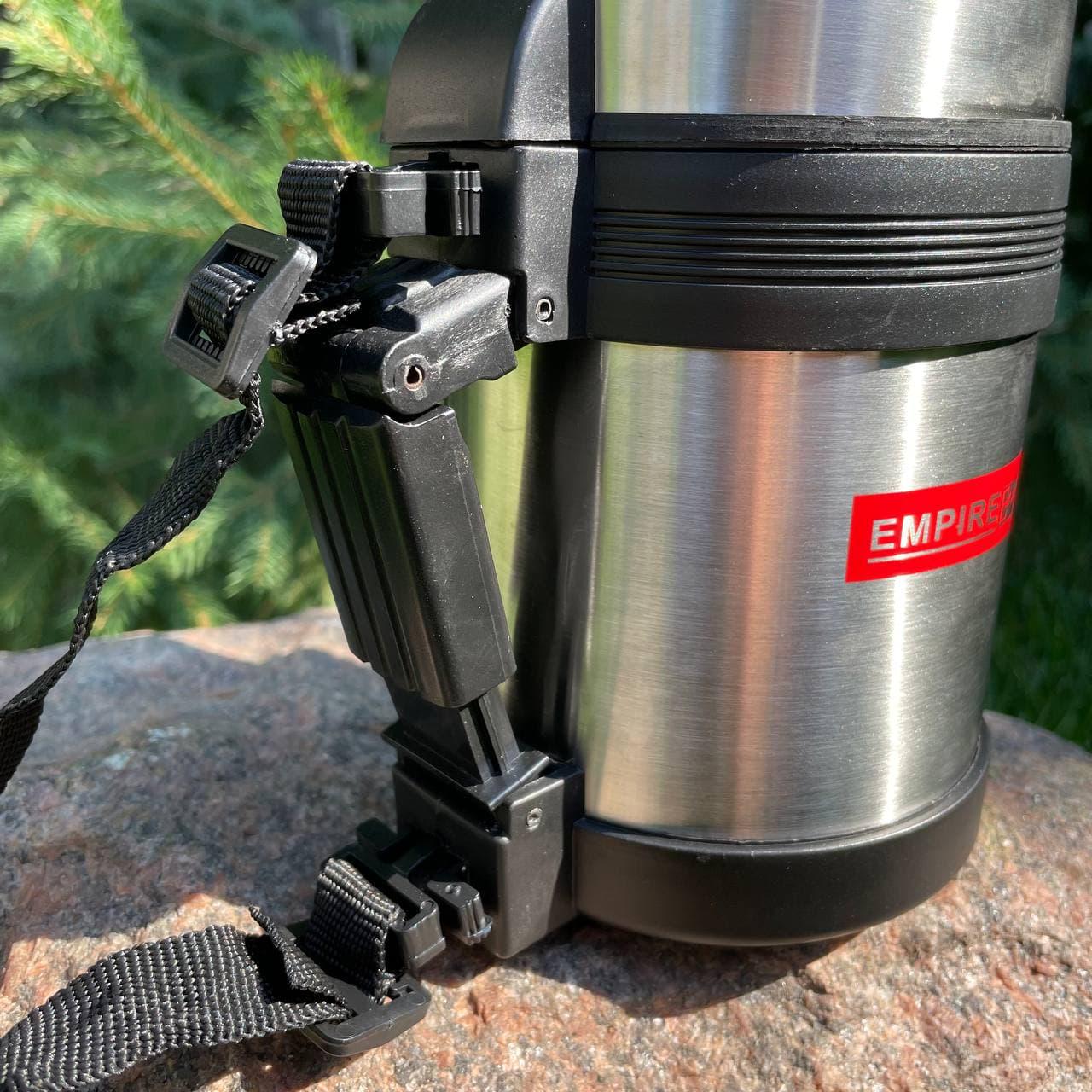 Термос туристический для воды и пищи нержавеющая сталь круглый 800 мл - фото 3