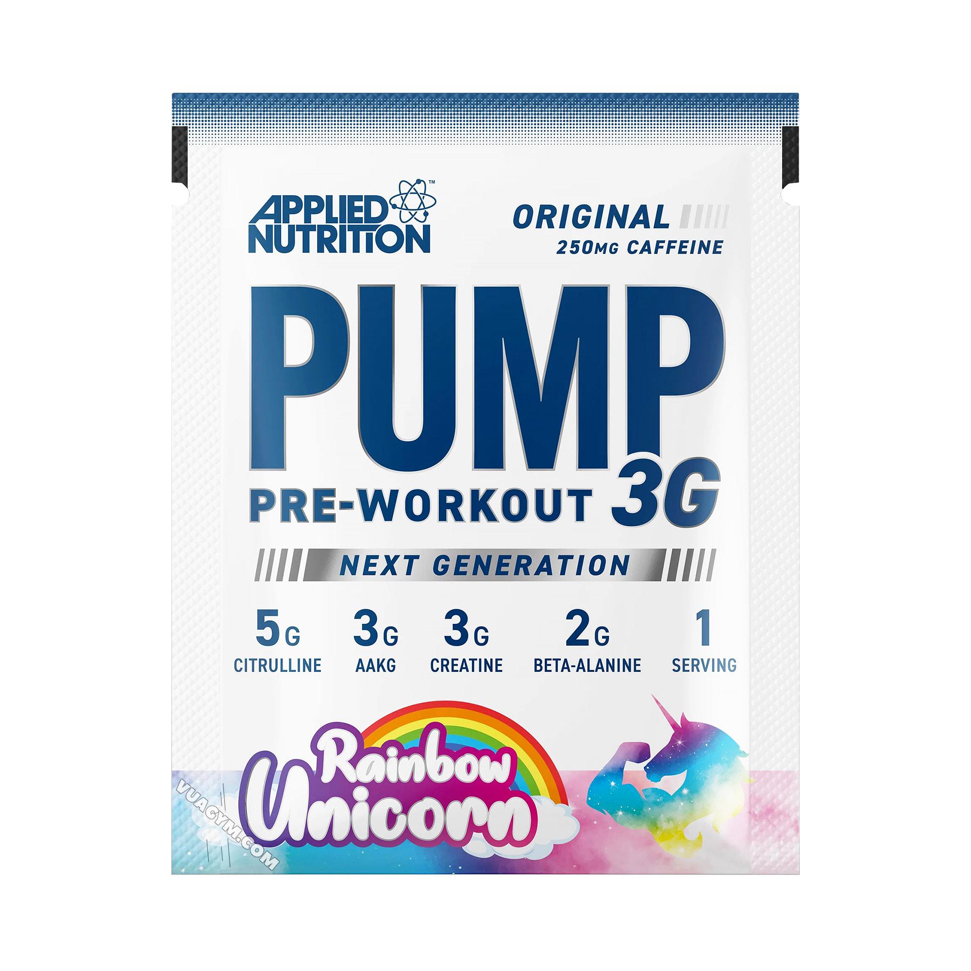 Предтренировочный комплекс Applied Nutrition Pump 3G Rainbow Unicorn 15 г