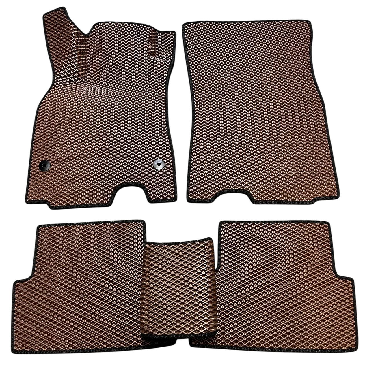 Коврики EVA с 3Д лапой в салон для Renault Fluence SD АКП 2009- гг. Коричневый (2430611019)