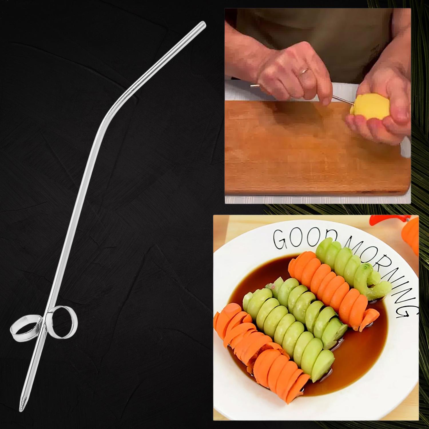 Ніж для карвінгу картоплі та овочів спіраллю 21 см (2174225022) - фото 8 Ніж для карвінгу картоплі та овочів спіраллю 21 см (2174225022) - фото 8