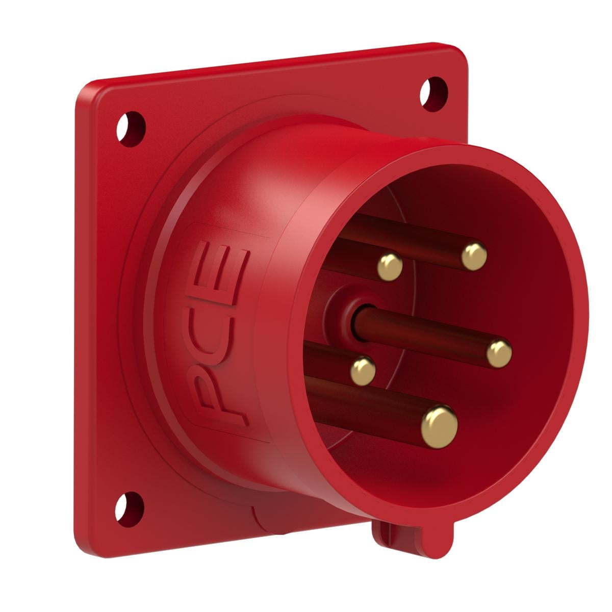 Силова вилка вбудована PCE 3P+N+E IP44 16A 400V (615-6)