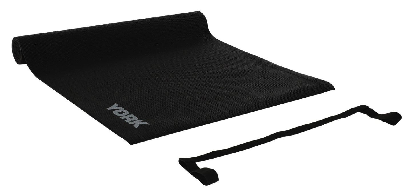 Килимок для фітнесу та йоги York Fitness 0,3 см Чорний (5066) - фото 3